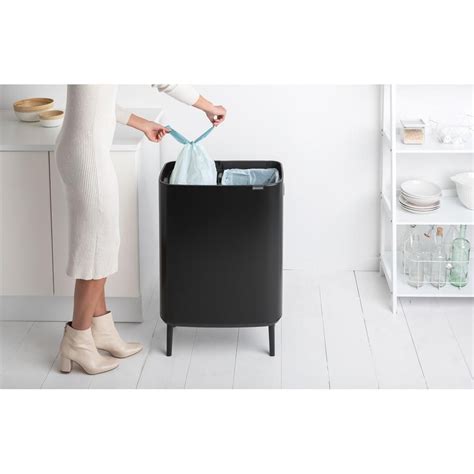 Brabantia Bo Touch Bin Afvalemmer 2x 30 Ltr Matt Zwart Artofit