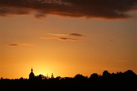 Sunrise Clouds Church Tower Free Photo On Pixabay Pixabay