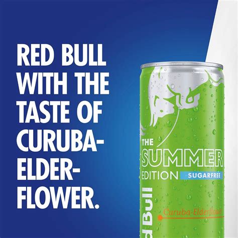 Red Bull Energy Drink Sugar Free Summer Edition Curuba Elderflower 355ml X 12