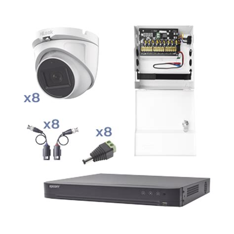 Epcom Kit de Vigilancia EV 4008TURBO D de 8 Cámaras CCTV Domo y 8