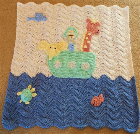 Connies Spot© Crocheting Crafting Creating Noahs Ark Baby Blanket﻿