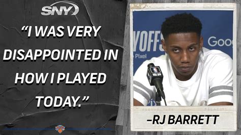 RJ Barrett Discusses His Struggles In Knicks Game 6 Loss To The Heat