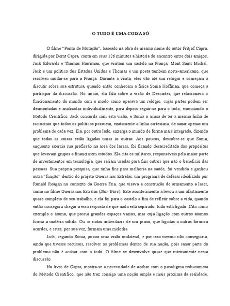 PDF Ponto de Mutação Resenha de filme DOKUMEN TIPS