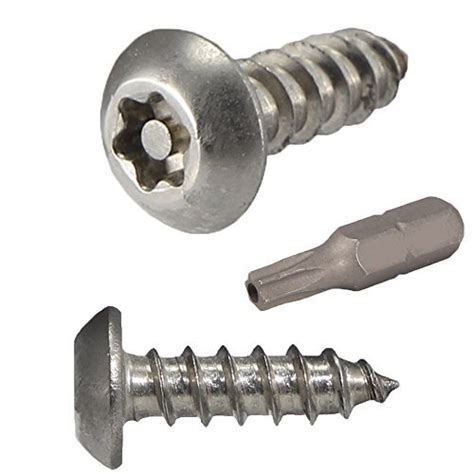 X Button Head Torx Security Sheet Metal Screws Stainless