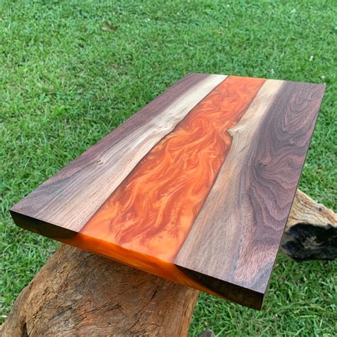 Custom Epoxy Live Edge Charcuterie Board Etsy