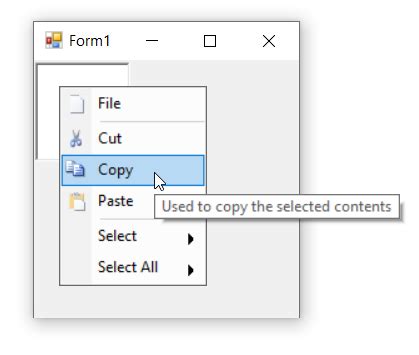 Tooltip In Windows Forms PopupMenu Control Syncfusion