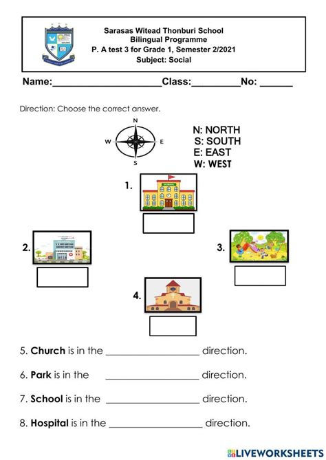 Directions Worksheets Worksheets Library