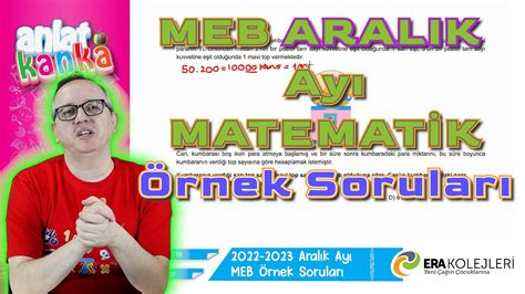 Aralık Ayı Örnek Sorular Matematik Lgs 2023 Youtube