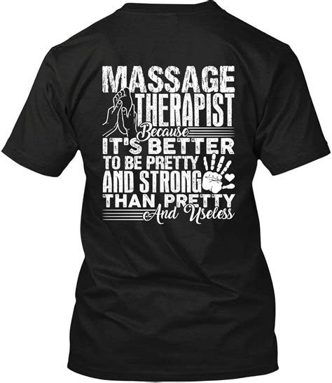 Lightpink Strong Massage Therapist Clothes 100 Cotton Short Sleeve Tshirt Clothing