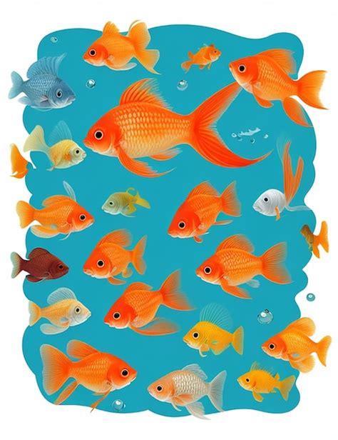 Premium Vector Vector Goldfish Isolated On White Background