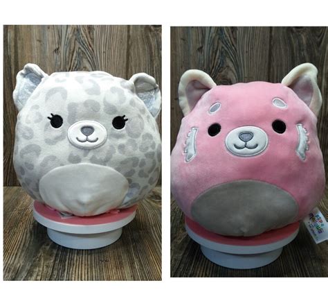 Squishmallows Flip A Mallows Mischa Red Panda And Dohna Snow Leopard 8 Plush Toy Other