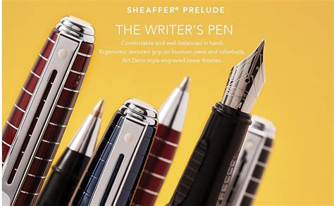 Amazon Sheaffer Prelude Black Onyx Lacquer Ballpoint Pen With