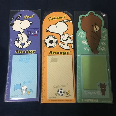 史努比 Snoopy 熊大 711 書籤 便利貼 便利貼尺 蝦皮購物