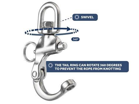 Amazon Five Oceans Swivel Eye Snap Shackle Quick Release