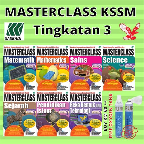 JASA SASBADI Buku Rujukan Masterclass KSSM Tingkatan 3 2022