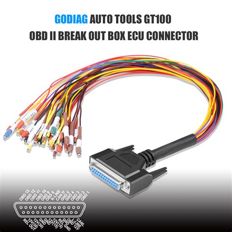 GODIAG AUTO TOOLS GT100 OBD II Break Out Box ECU Connector