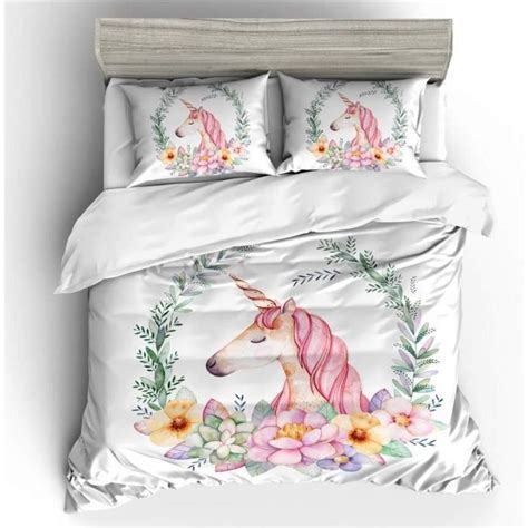 Parures De Lit Licorne X Housse De Couette Personne Licorne