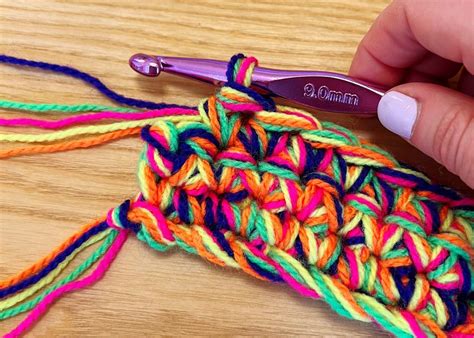 How To Crochet With Multiple Strands Of Yarn The Neon Tea Party