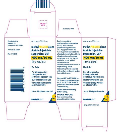 Methylprednisolone Acetate Injectable Suspension Usp