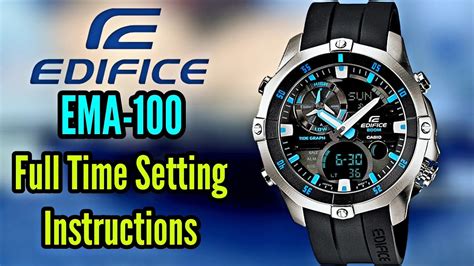 How To Setting Time On A Casio Edifice Ema Watch Watch Repair