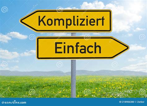 direction signs complicated  easy einfach oder kompliziert