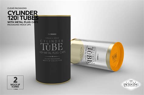 Cylinder Mm Tube Packaging Mock Up By Inc Design Studio Thehungryjpeg