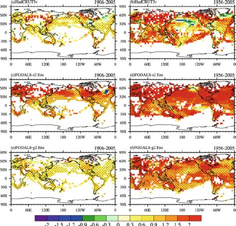 Spatial Pattern Of Surface Air Temperature Anomaly Trends C