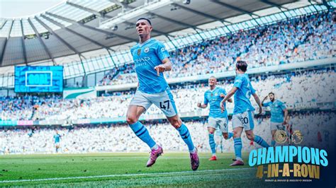 Manchester City Win Record Fourth Successive Premier League Title