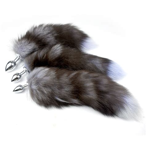 Fox Plug Anal Sex Metal Butt Plug With Tail Toy Anal Plug For Adult Finger Vibrator And