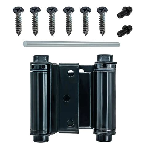 Everbilt 3 Inch Double Acting Spring Hinge Black The Home Depot Canada