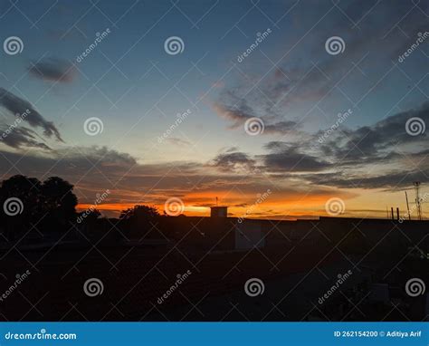 Beautiful Sunset in the City of Jakarta Stock Photo - Image of sunset ...