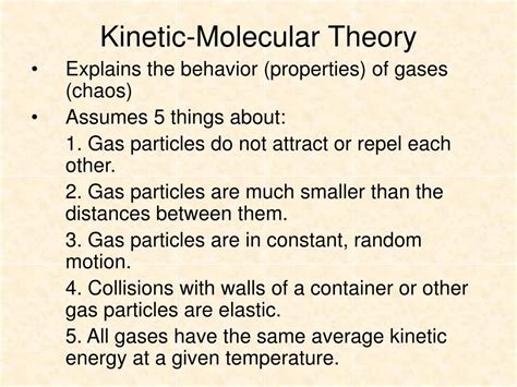 Ppt Kinetic Molecular Theory Powerpoint Presentation Free Download Id6751391