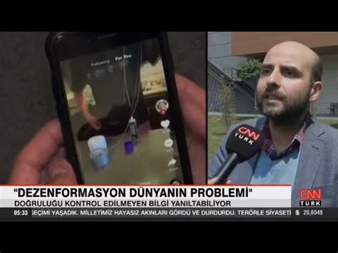 CNN Türk Doç Dr Ali Murat Kırık Sosyal medyada dezenformasyon tüm