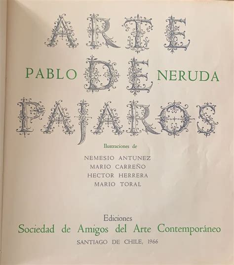 Signed Pablo Neruda Nemesio Antunez Mario Carre O Catawiki