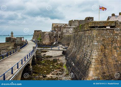 Castle Cornet On Saint Peter Port Capital Of Guernsey British Crown