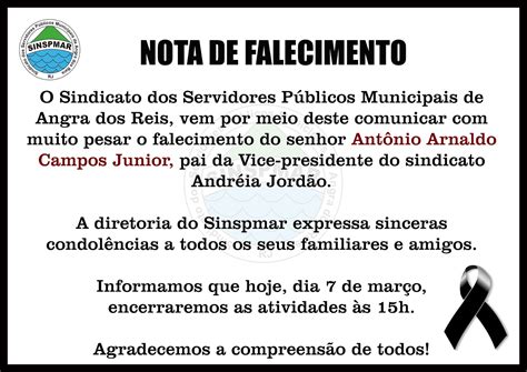 NOTA DE FALECIMENTO