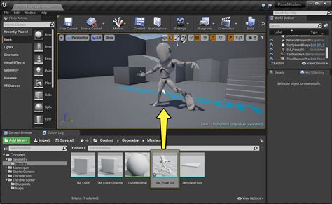 Skeletal Mesh To Static Mesh Conversion Unreal Engine Documentation