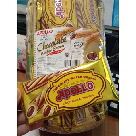 Jual Apollo Chocolate Wafer Cr G Pcs Halal Product Malaysia Shopee