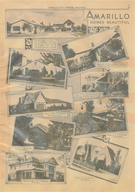 A Pictorial History Of Amarillo From The 1930's