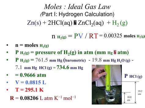 Ppt Experimentally Determining Moles Of Hydrogen Powerpoint