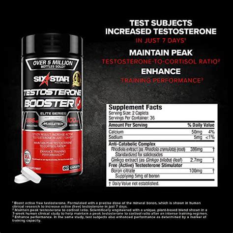 Six Star Pro Nutrition Testosterone Booster Strength Enhancement