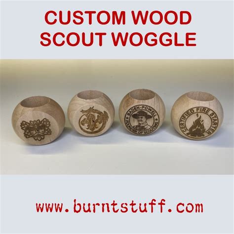 Custom Wood Scout Woggle