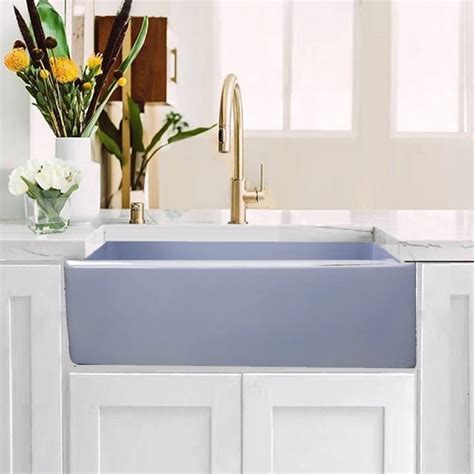 Nantucket Sinks Vineyard 30 Fireclay Farmhouse Sink Light Blue Fcfs3020s Shabbysugar