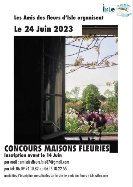 Concours Des Maisons Et Jardins Fleuris Site Officiel De La Ville DIsle