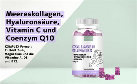 Kollagen Gummib Rchen Mit Hyalurons Ure Premium Collagen Komplex F R