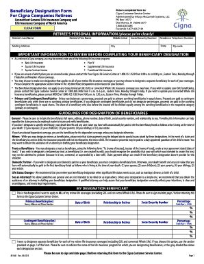 Fillable Online Beneficiary Designation Form Basic And Voluntary Fax