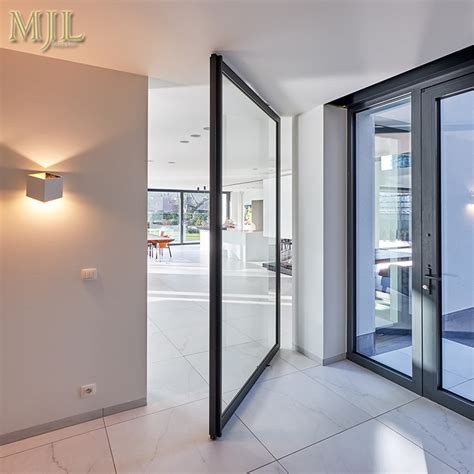 Elegant Modern Front Glass Pivot Entry Doors China Entrance Pivot