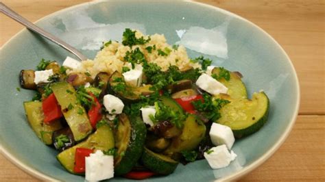 Gebakken Courgette En Aubergine Met Feta Kievitamines