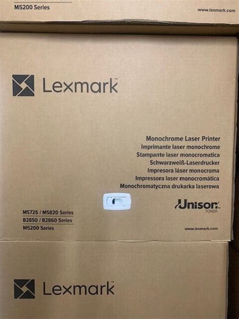 Used Lexmark Ms821n Bandw Laser Printer 55ppm 1200dpi Printer 50g0050