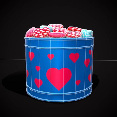 Valentine Heart Candy Tin 3d Model Turbosquid 2177182